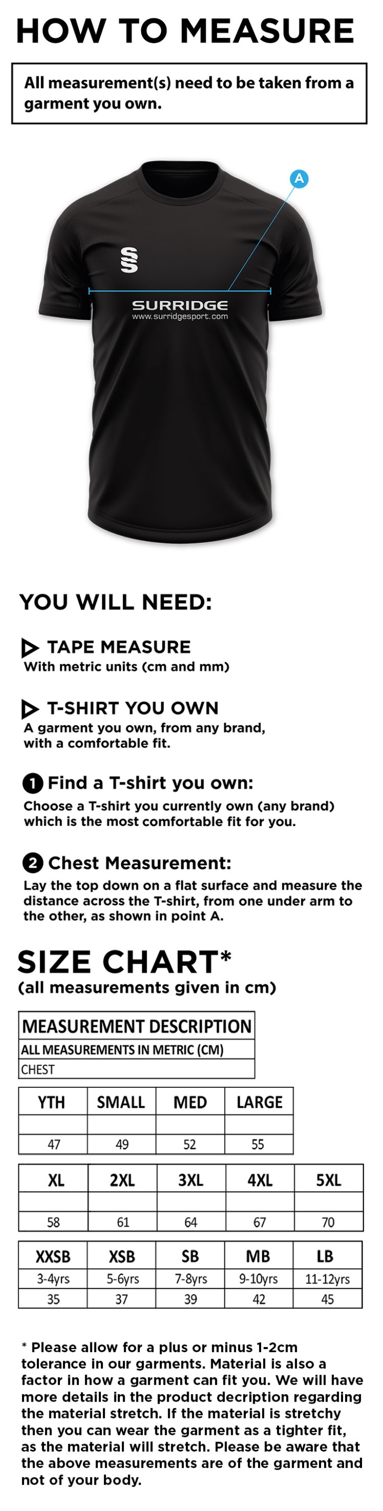 Aspired Coaching Dual Gym T-shirt : Black Melange - Size Guide