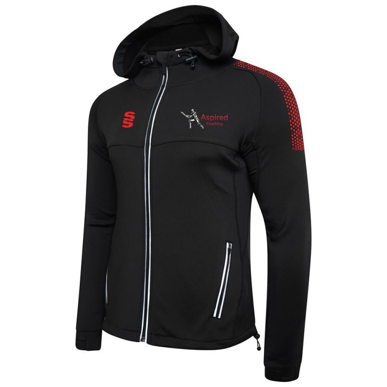 Aspired Coaching Dual Full Zip Hoody : Black