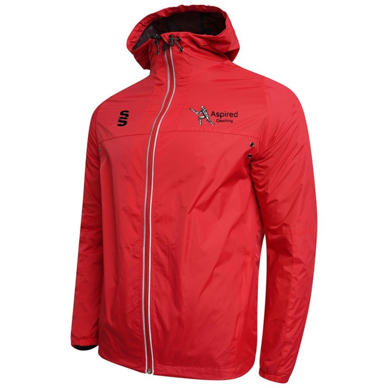 Aspired Coaching Dual Full Zip Training Jacket : Red