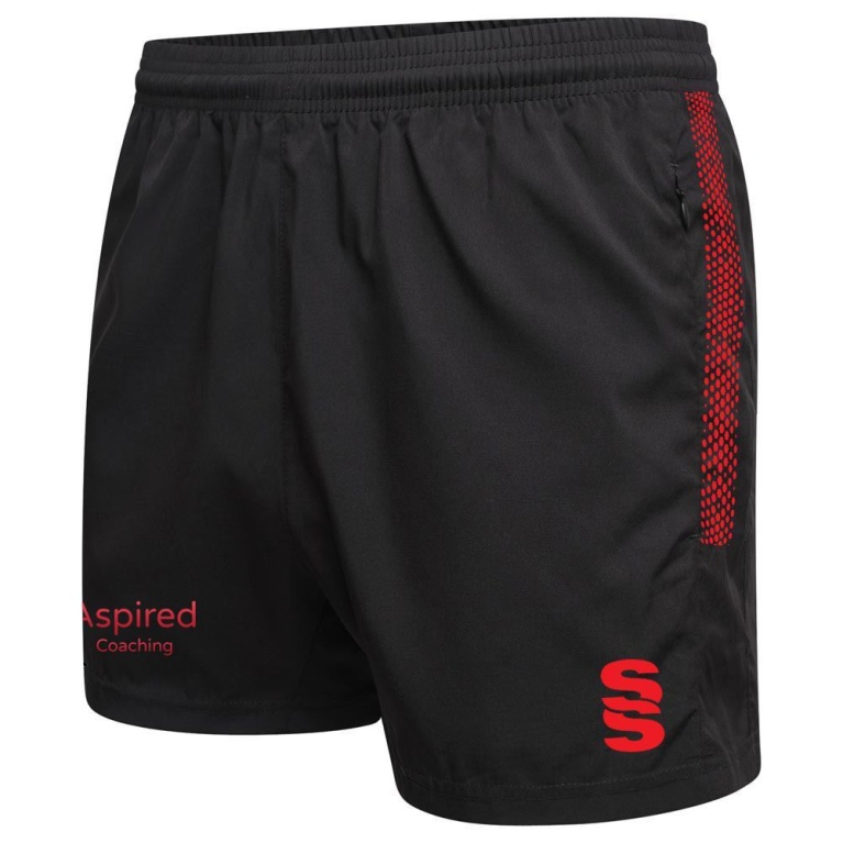 Aspired Coaching Performance Gym Short : Black