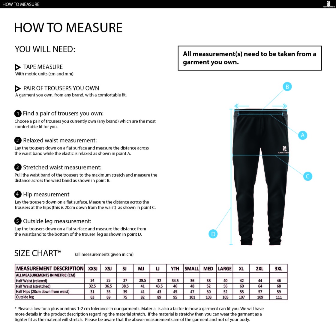 Aspired Coaching Dual Skinny Pant : Black - Size Guide